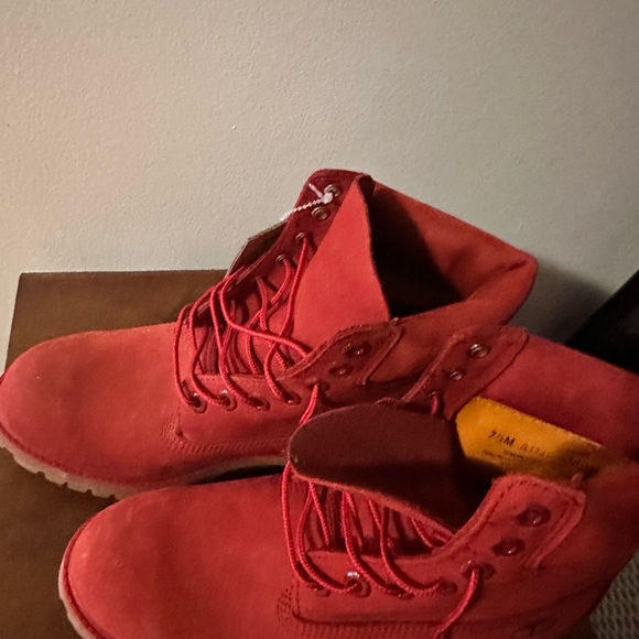 Timberland Red Leather Boots - Picture 7 of 8